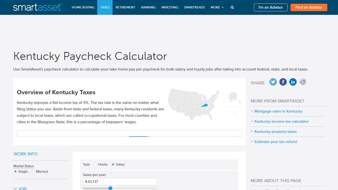 Kentucky Paycheck Calculator - SmartAsset